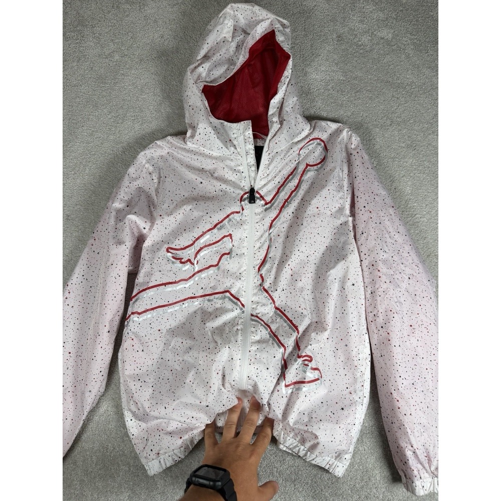 Jordan Nike Mashup Jumpman Classic Windwear FZ Jacket XL (13-15)‎ Paint Splatter
